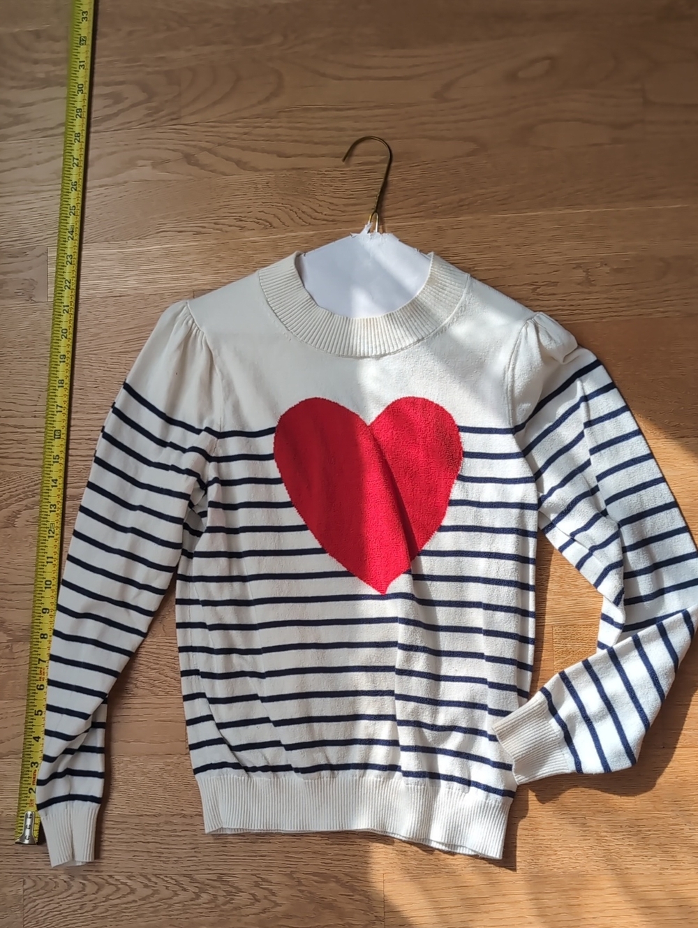 J.Crew Factory Heart Sweater, Small